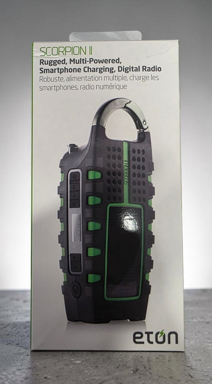 Eton Scorpion 2 AMFM NOAA Weather Radio Crank and Solar Charge Rugged Splashproo